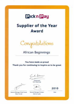 Pick n Pay Supplier Award