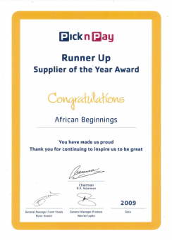 Pick n Pay Supplier Runner Up